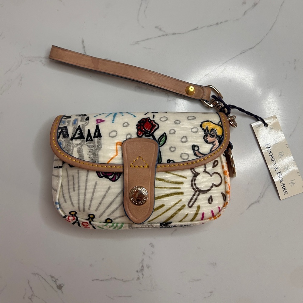 Dooney & Bourke Vintage Disney Flap Wristlet, Collectors Item, Rare, Nwt